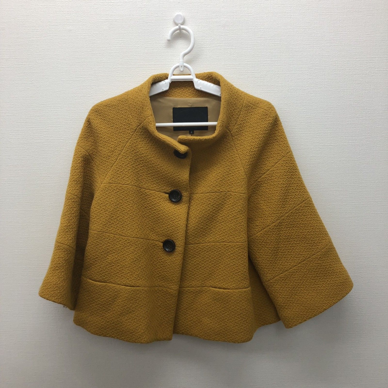 UNTITLED】アンタイトル アウター コート ショート 黄色系 イエロー 