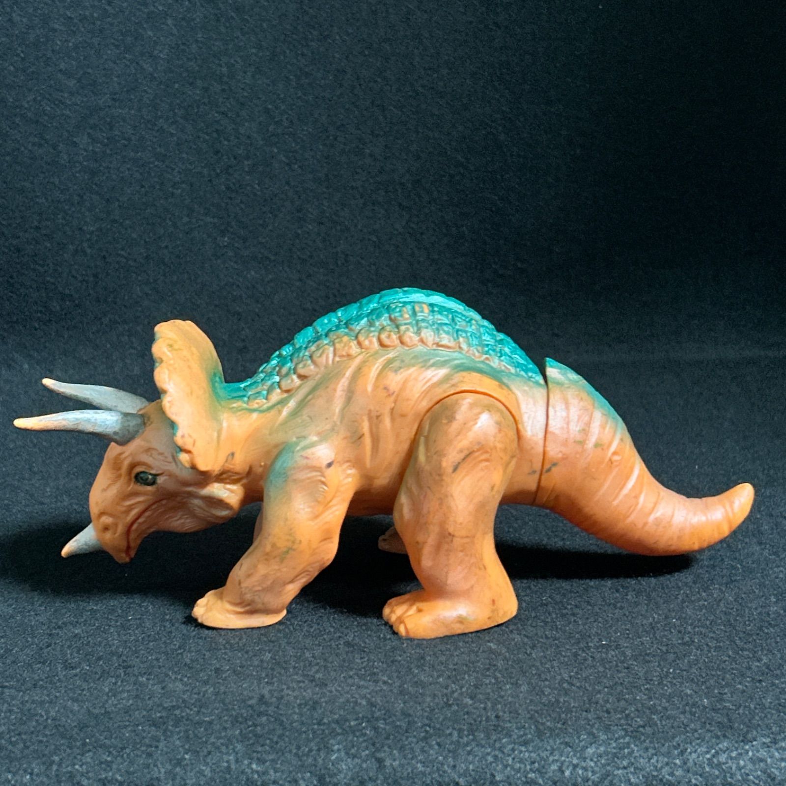 トリケラトプス マルサン ソフビ 当時物 恐竜 怪獣 レトロ おもちゃ
