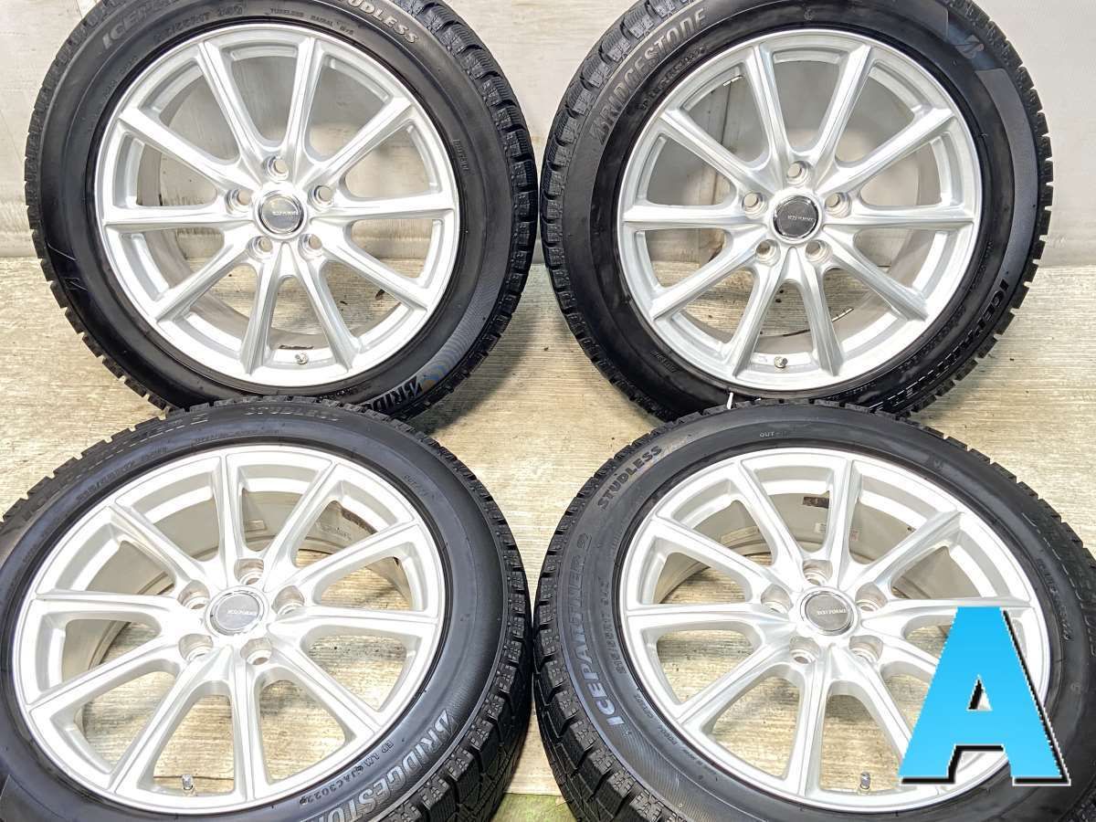 215|55R17 ブリヂストン アイスパートナー2 ECO FORME 17x7.0 45 114.3-5穴 タイヤ スタッドレスタイヤ ホイールセット 4本セット w17250311047