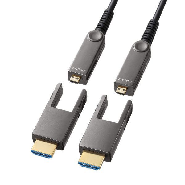 7営業日以内発送 サンワサプライ KM-HD20-PFBAD15 4K60Hz対応光ファイバHDMIケーブル 15m KMHD20PFBAD15 沖縄離島販売不可