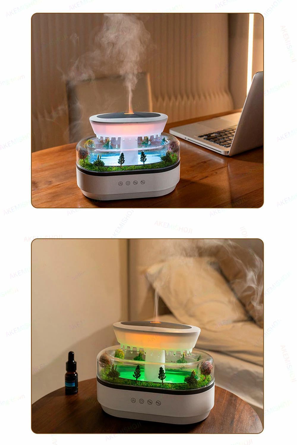 森の景観デザイン ホワイトノイズスピーカー付き