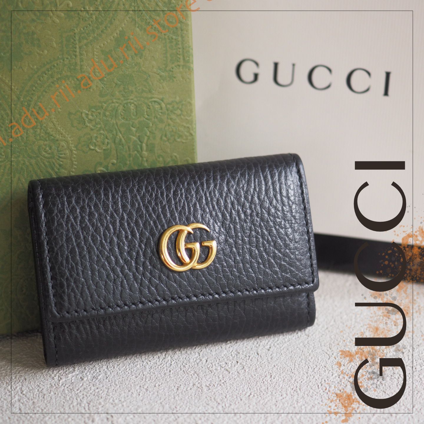 キーケース GUCCI レザー希少極美品 - 小物