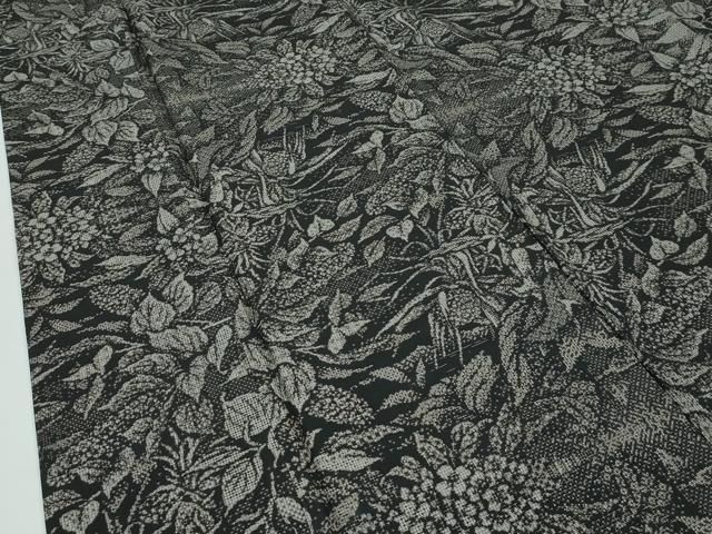 平和屋本店□希少 本場大島紬 吉三郎 吉織物謹製 割込絣織 新古典絣 泥