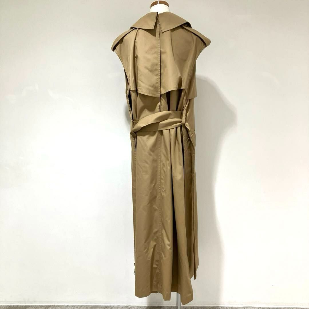 け110超美品　トリココムデギャルソン　トレンチ　ジャケット　S　ベージュ COMME des GARCONS コムコム コムデギャルソンCOMME コットン