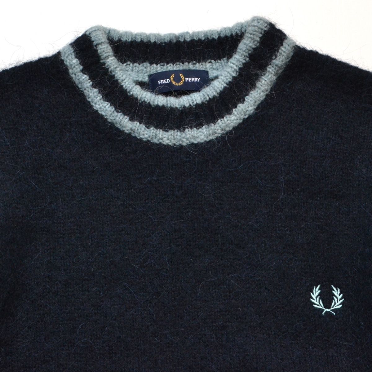 FRED PERRY フレッドペリー アルパカブレンドクルーネックジャンパー 