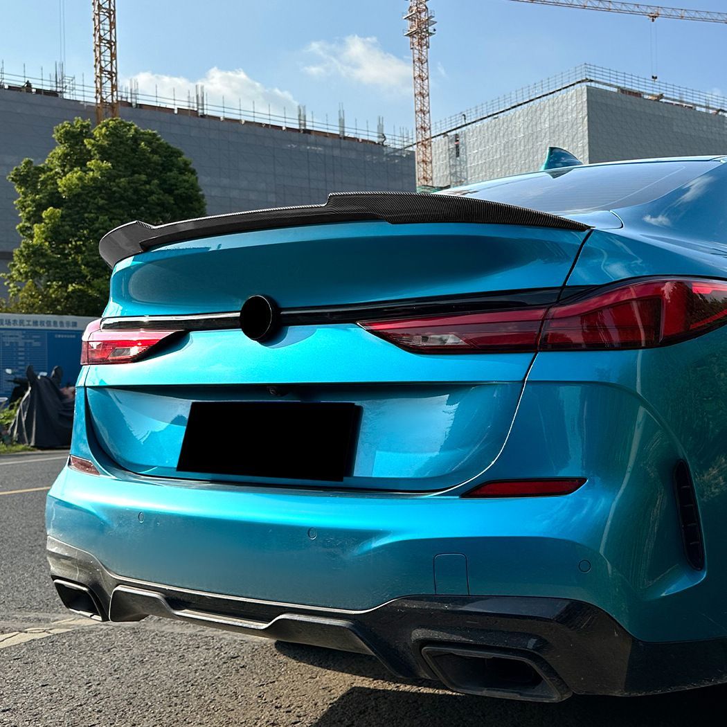 BMW 2シリーズ F44 グランクーペ 2020 M4スタイル ダックテールウイング エアロパーツ ABS製 ピアノブラック カーボン調