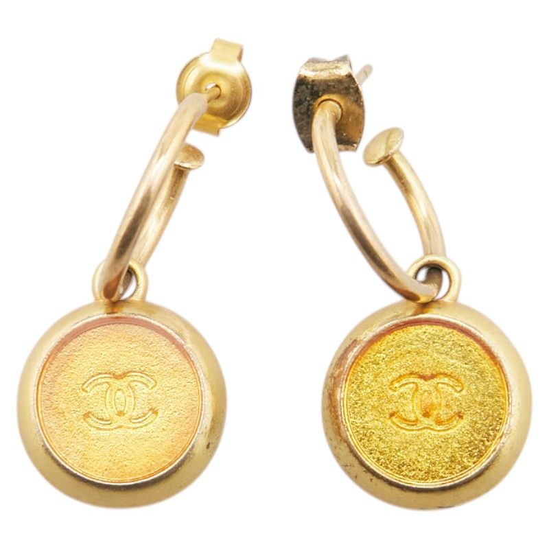 シャネル ココマーク ラウンド ゴールド メッキ レディース CHANEL【1  