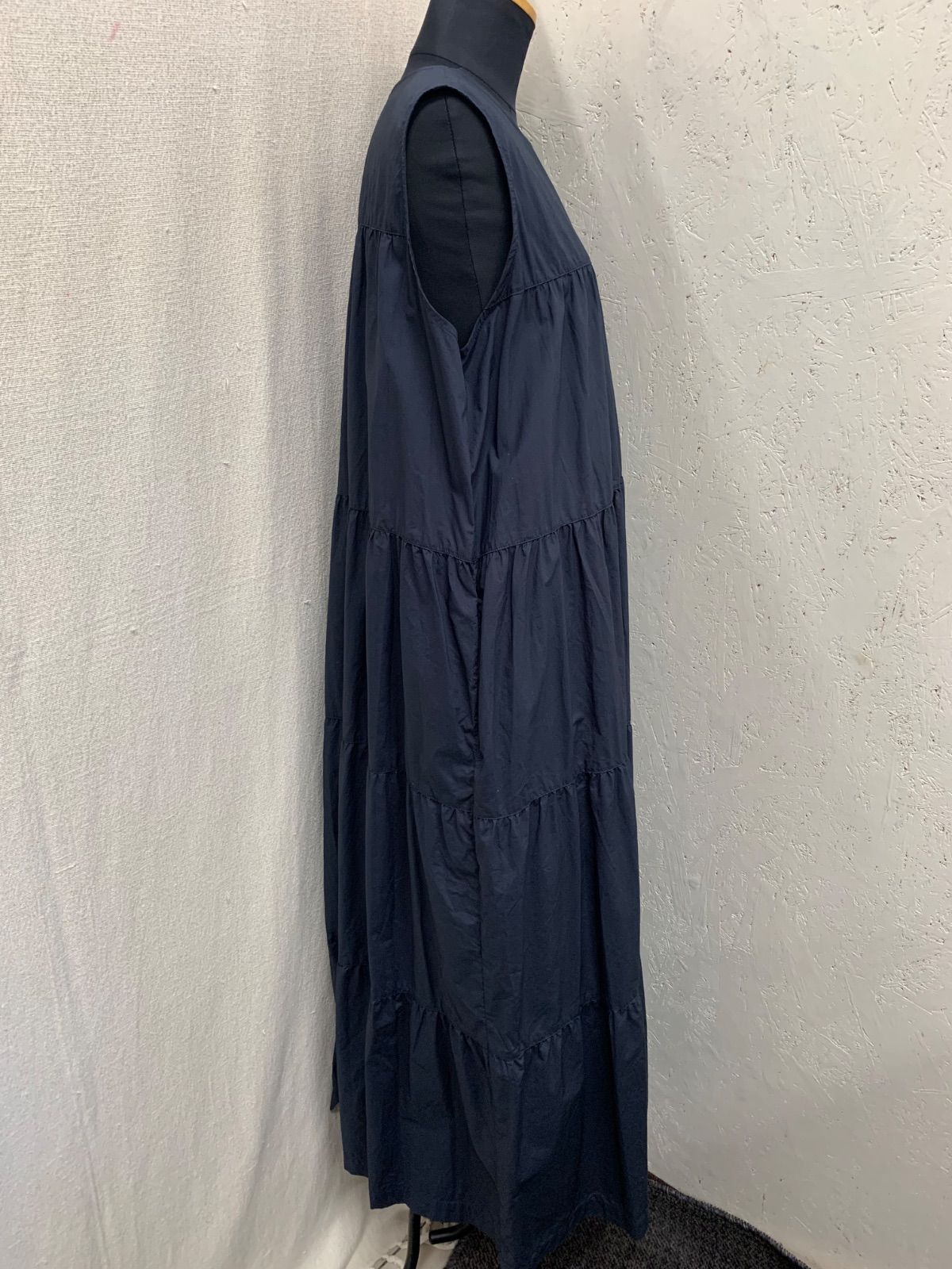 美品】 G1 Gymphlex/ジムフレックス ノースリーブワンピース size14 紺 