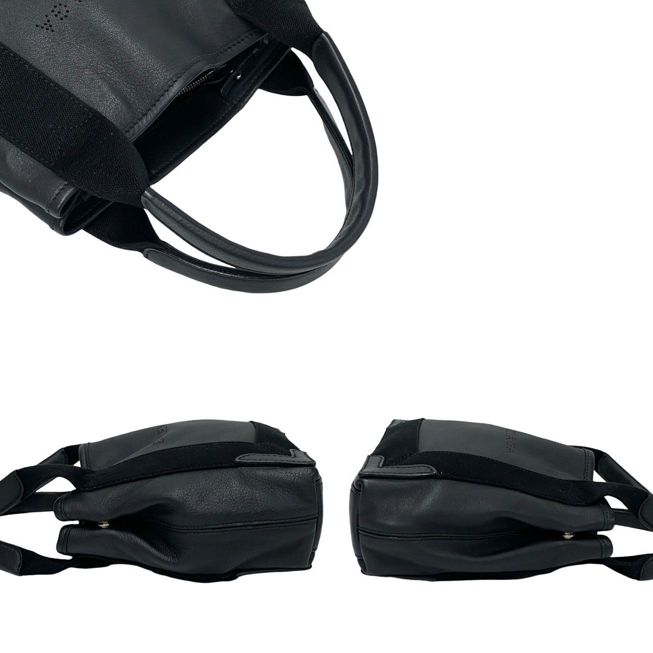 極 美品 袋付 BALENCIAGA バレンシアガ ネイビー カバス XS