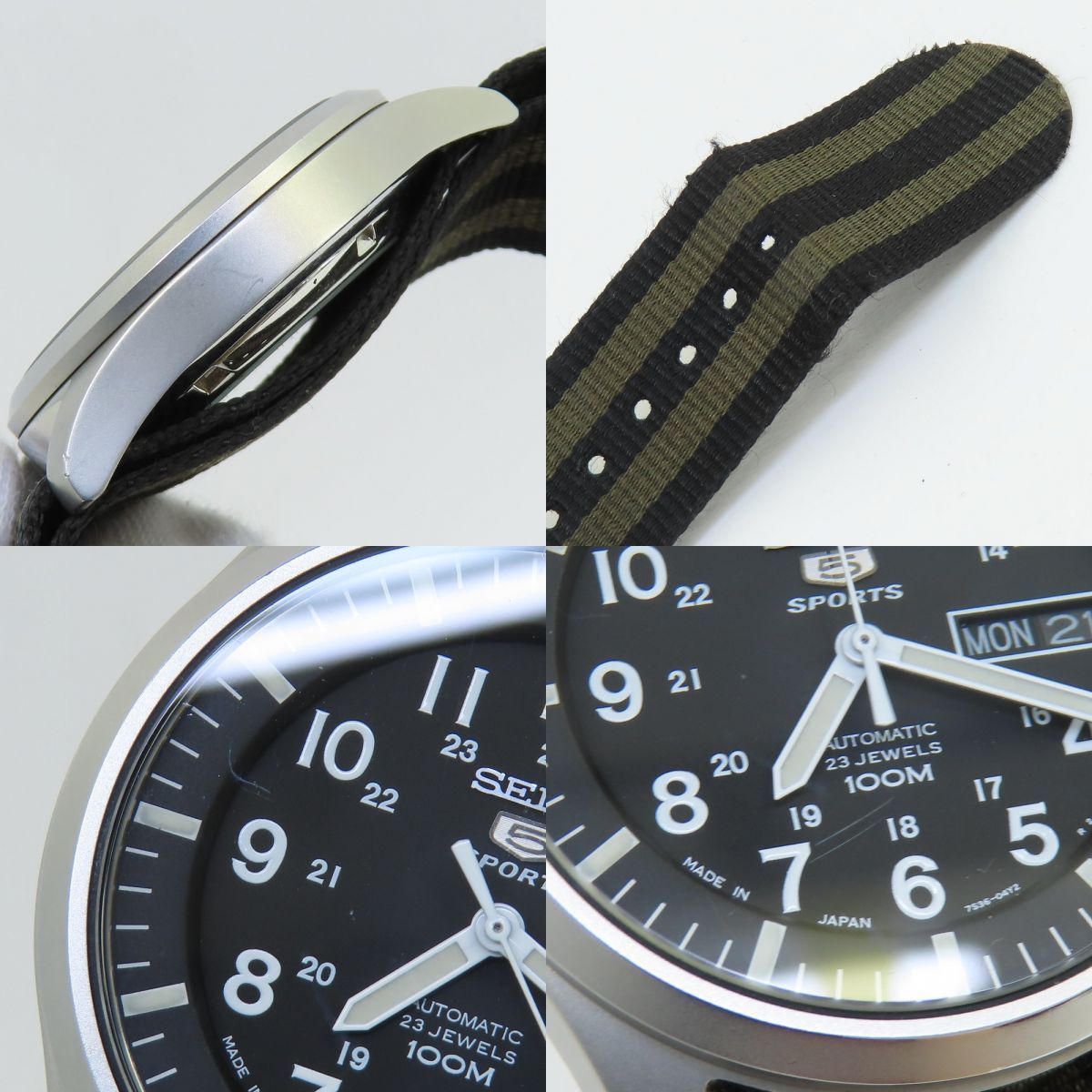 SEIKO セイコー 5スポーツ 7S36-03J0 自動巻き 腕時計 WWW_NOITHATQUANGTHANH_NET