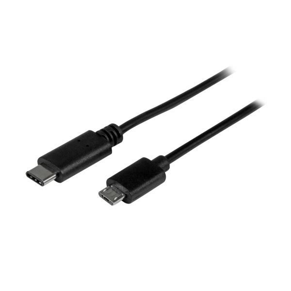 まとめ StarTech.com USB2.0ケーブル USB Micro-B オス 5ピン -USB Type-C オス 24ピン ブラック 1m USB2CUB1M 1本 ×3セット