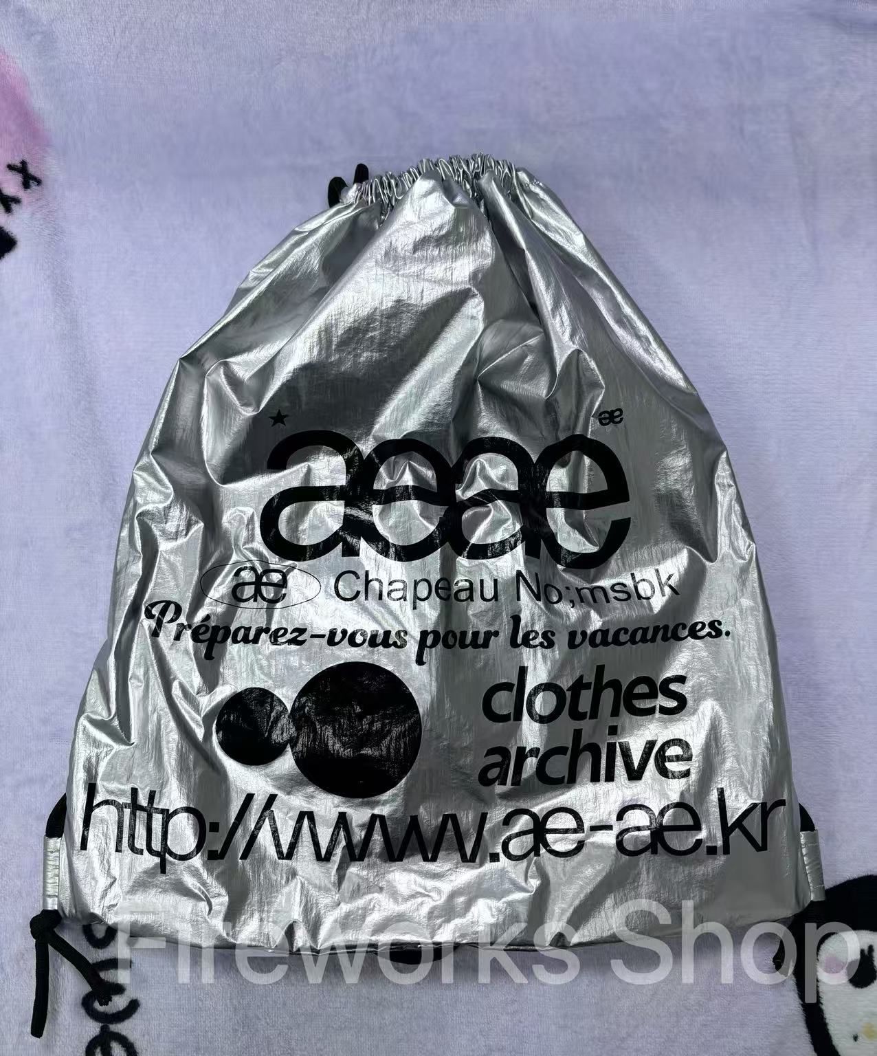 ✨【新品】韓国限定 大人気aeae シルバー ジムサック