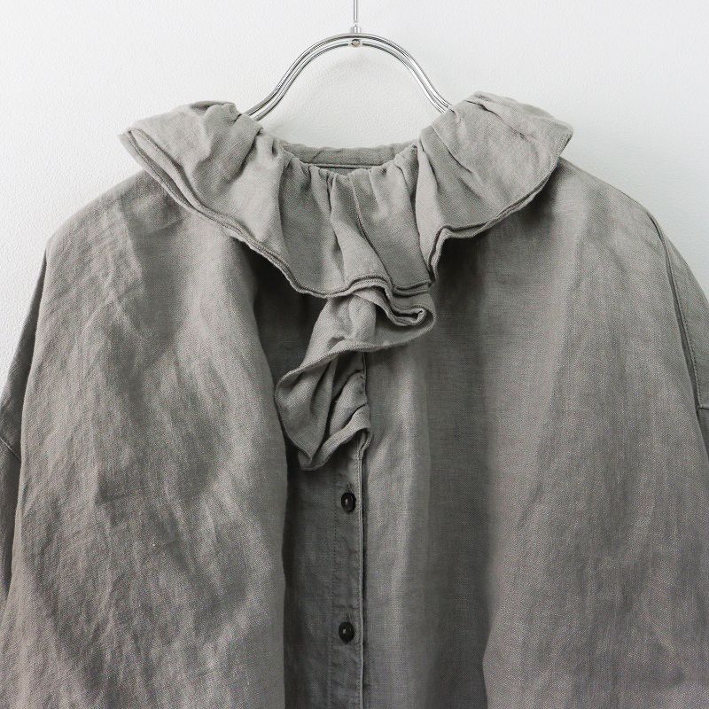 nest robe リネン天然染め リーフカラーブラウス nest Robe リネン天然