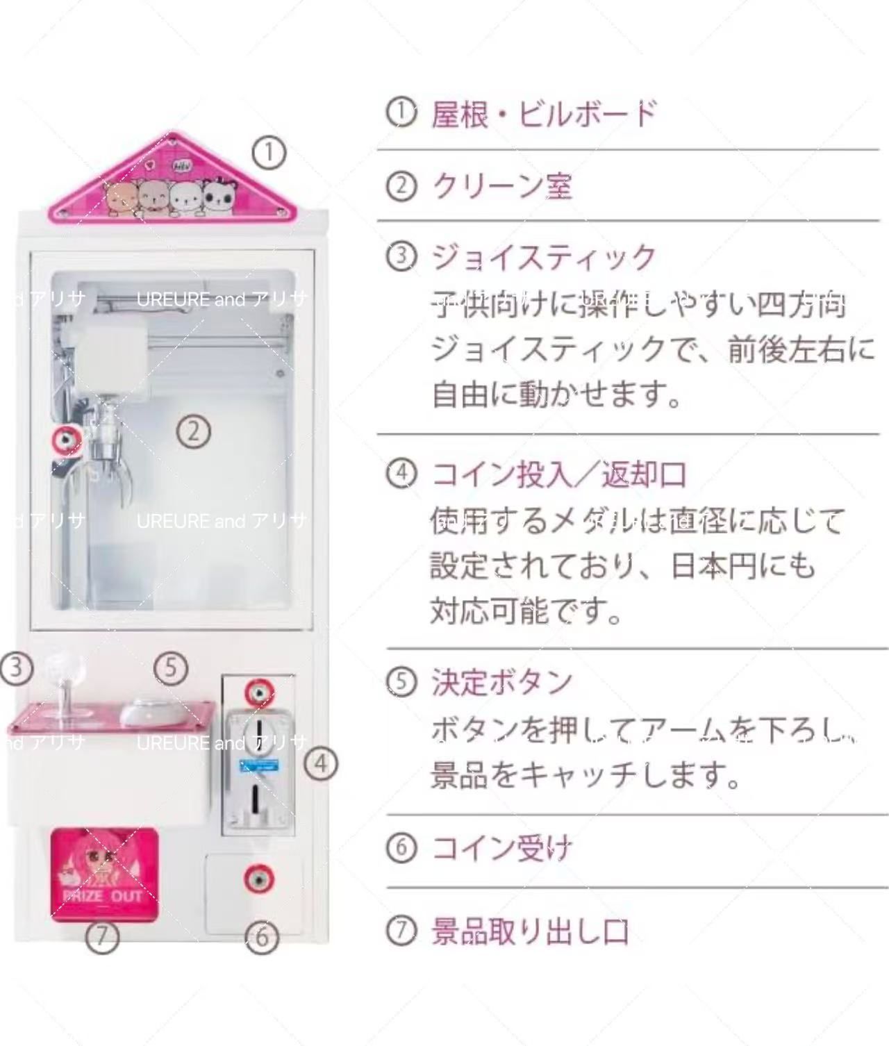 本体 クレーンゲームマシン