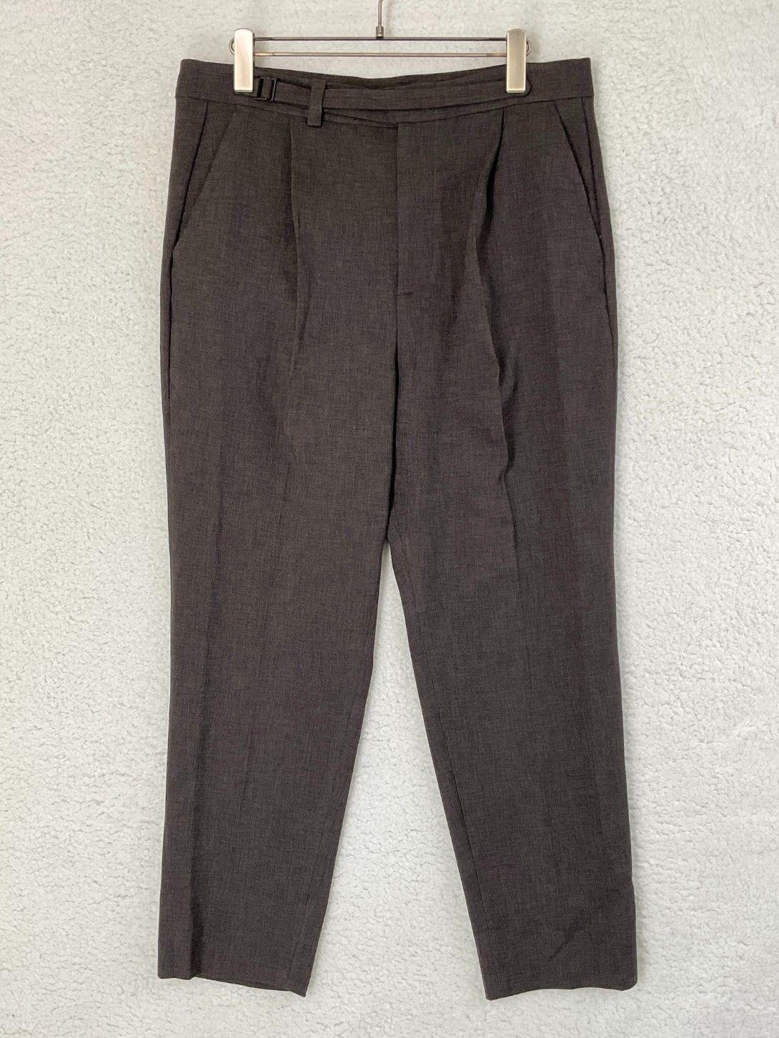 White Mountaineering ホワイトマウンテニアリング 2 チャコールグレー 1 TUCK WIDE TAP