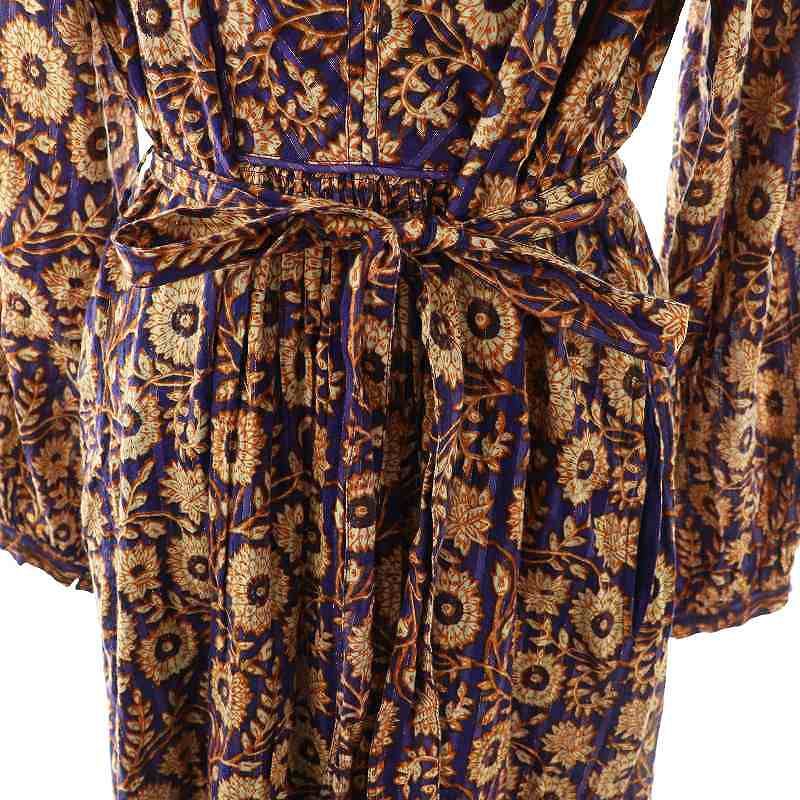ヌキテパ NE QUITTEZ PAS! OTTON LUREX STRIPE FLOWER PRINT