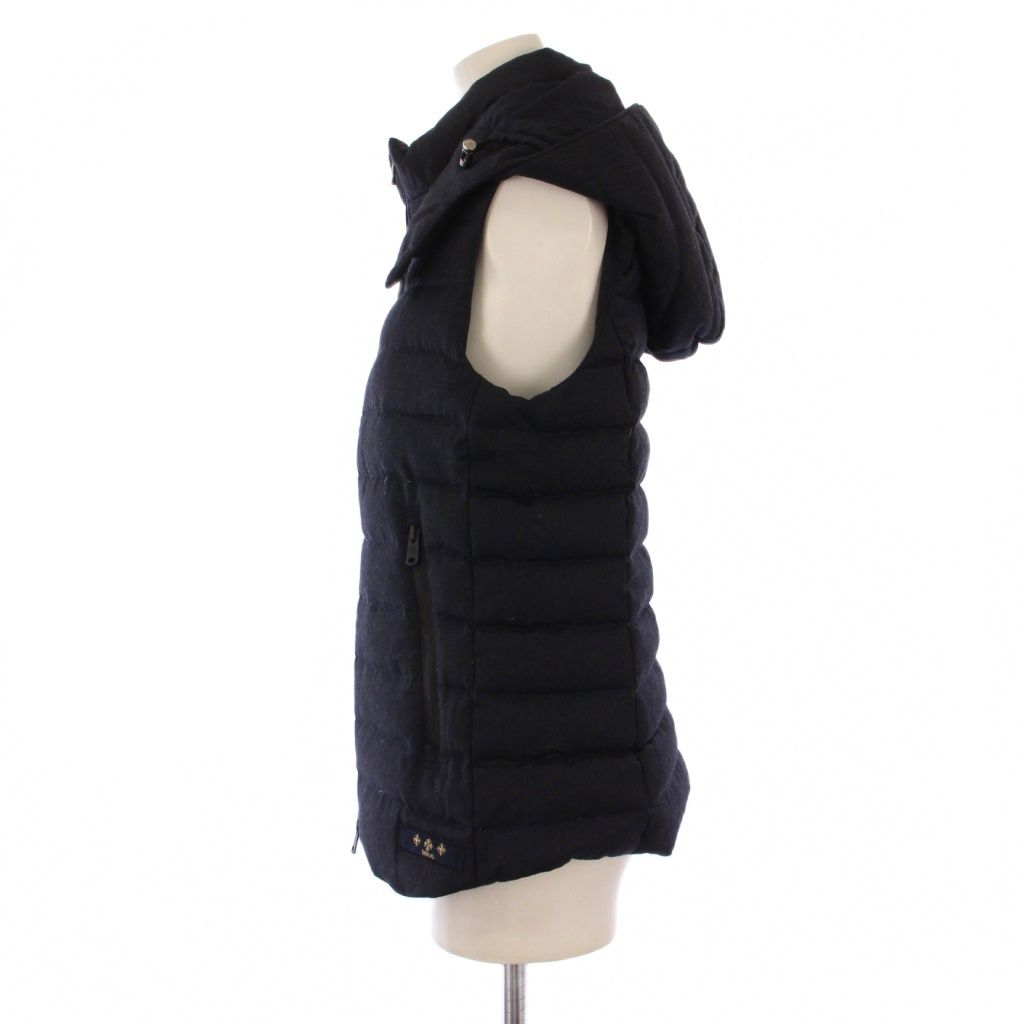 タトラス TATRAS ダウンベスト ジャケット ジップアップ フード ウール 02 紺 BM