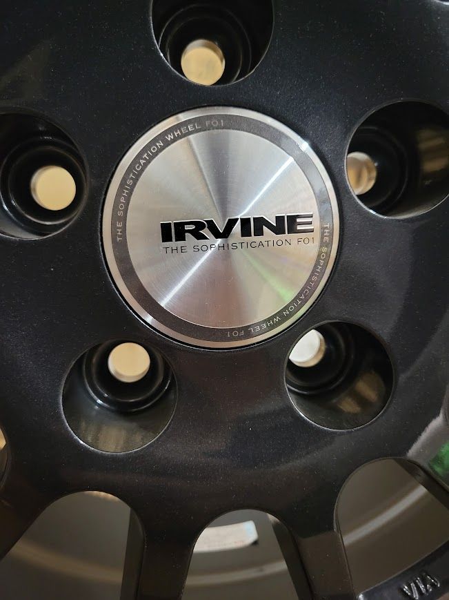 WEDS IRVINE F01 15X6.0J 5H/112 +43 ガンメタアルミホイール/4本 