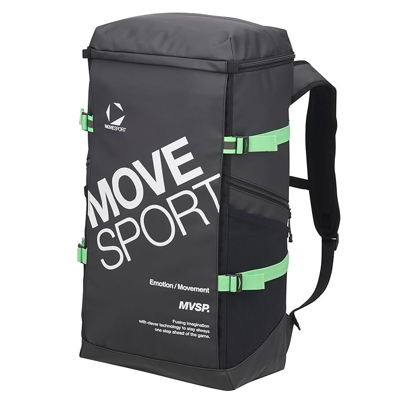 ♥品 ムーブスポーツ デサント バックパック リュックサック 通学 部活 ビジネス 40L PCポケット 抗菌消臭 再起反射 BKGR ST5SBP40U 0