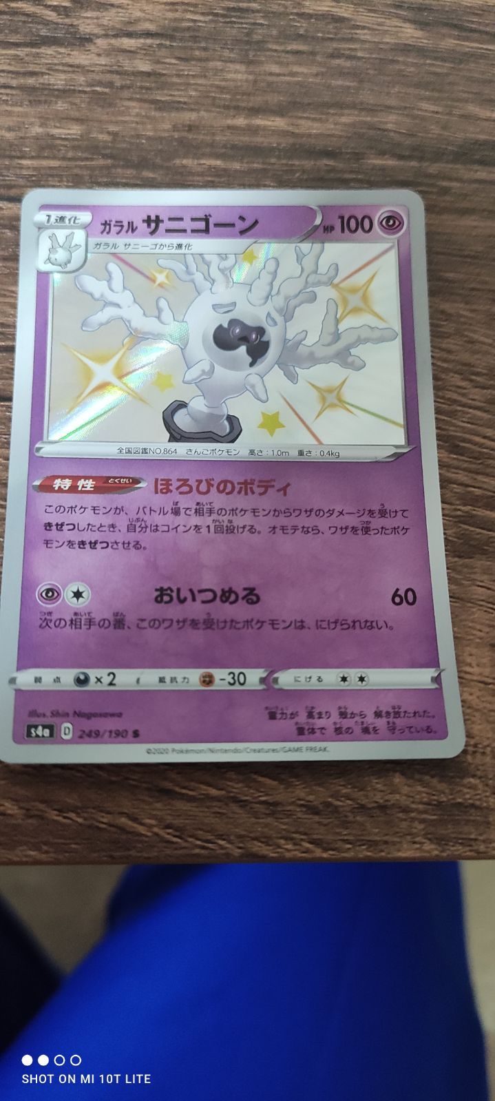 メルカリshops ポケモンカード 色違い チラーミィ サニゴーン