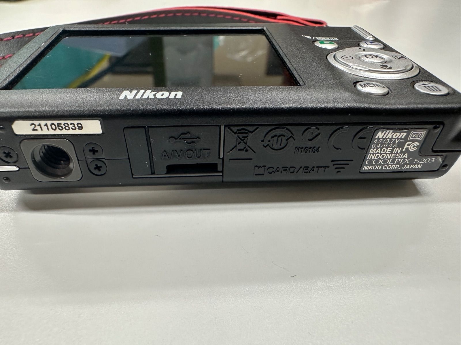 Nikon COOLPIX S203 黒 コンパクトデジタルカメラ 動作未確認