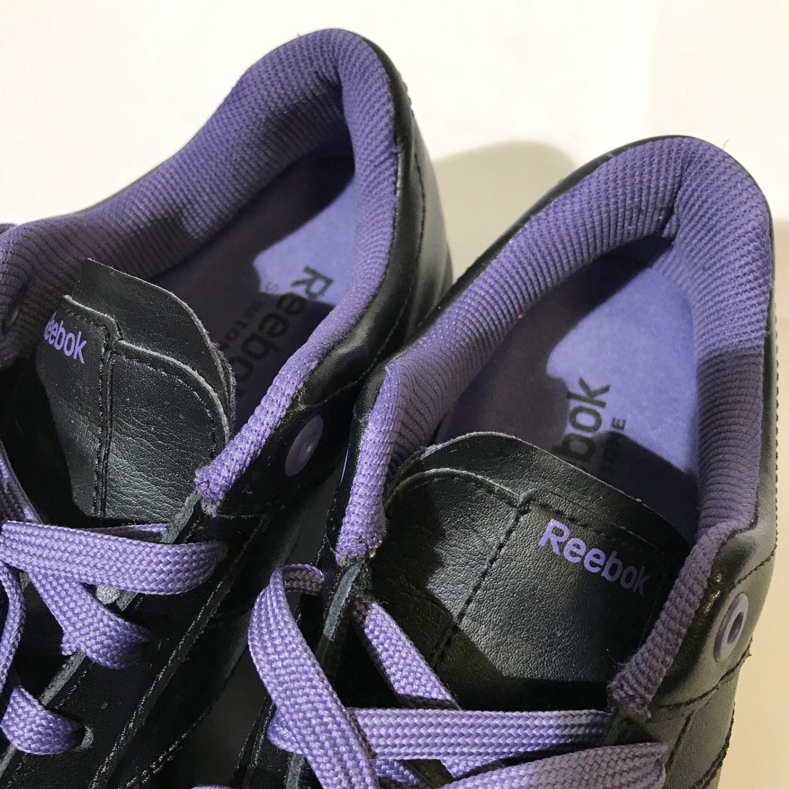 Reebok リーボック SLIMTONE スニーカー ブラック パープル 23.5cm 靴 