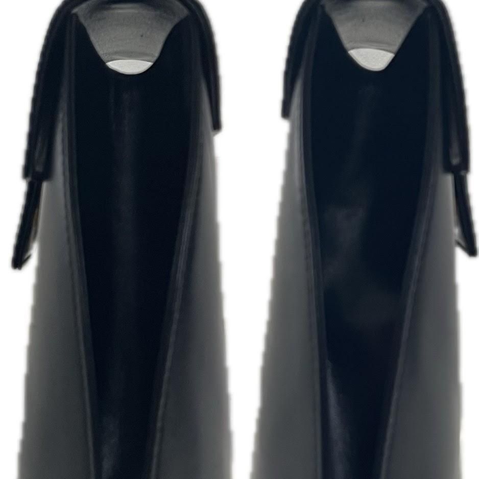 GIVENCHY フォーマル　ハンドバッグ 黒　4Gロゴ　冠婚葬祭　本革　手提げ GIVENCHY ジバンシー ハンドバッグ フォーマルバッグ トップ
