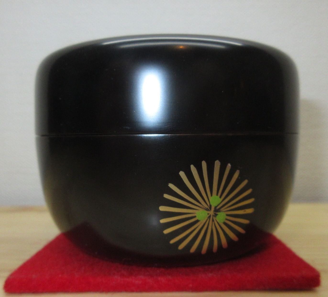 逢絢亭】茶道具 棗 紫寿茶器 京塗 藤蒔絵 表千家書付 初瀬川柳庵 共