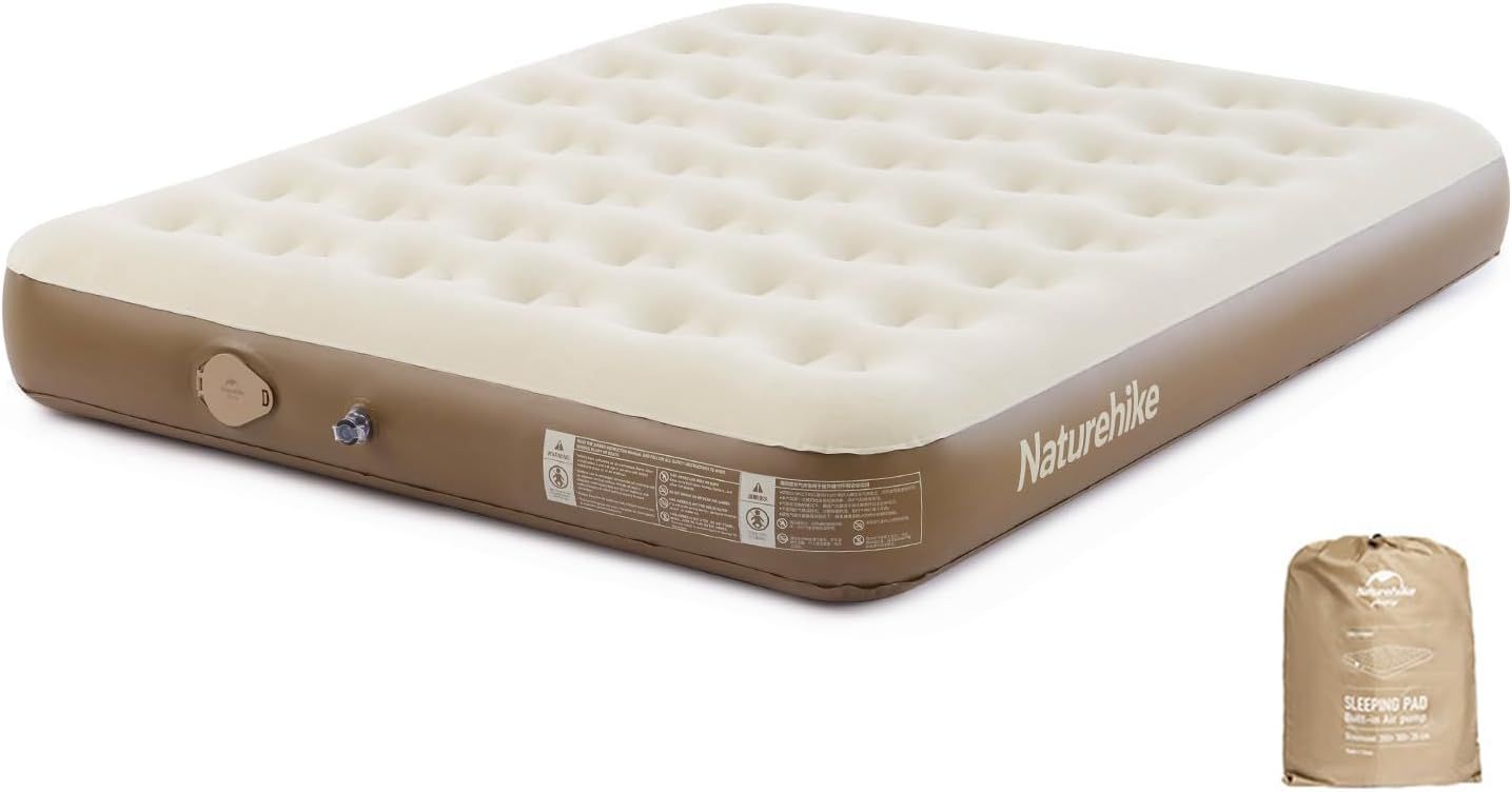 Naturehike エアーベッド 電動 エアーマット 電動ポンプ内蔵 キャンプ 防災 1/2/3人用 来客用 極厚 簡易 お昼寝 寝具 スピード膨張 厚手 耐久 安定 高反発 快適な寝心地