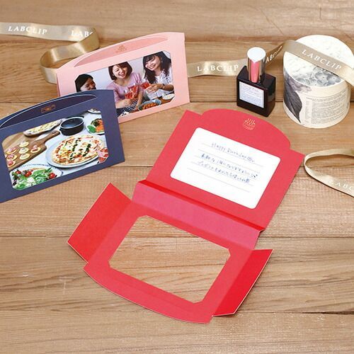 まとめ ラボクリップ フォトフレームカード ハブファン レッド HVCD 11 RD