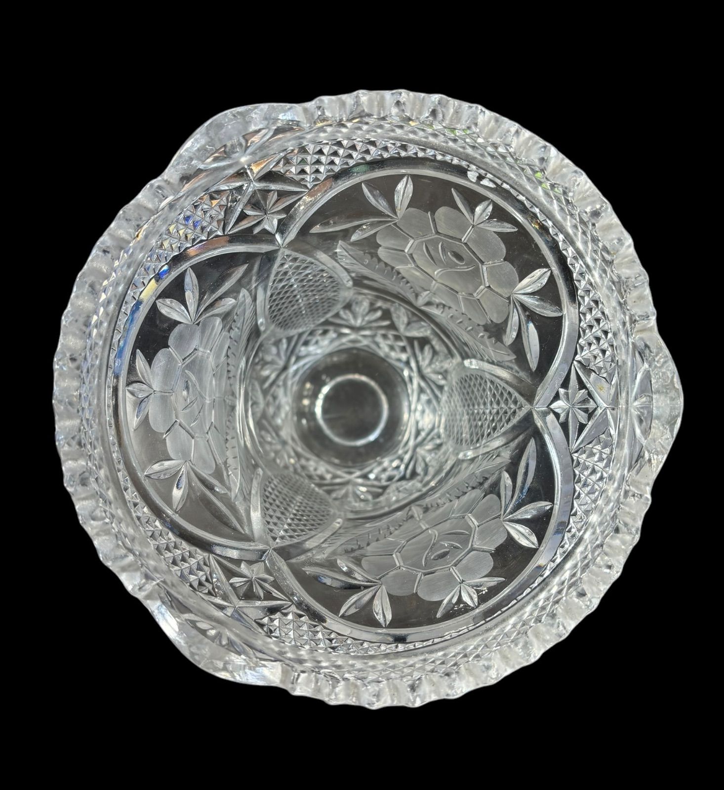 昭和レトロ☆vintage☆アンティーク 高級クリスタルガラス 一輪挿し