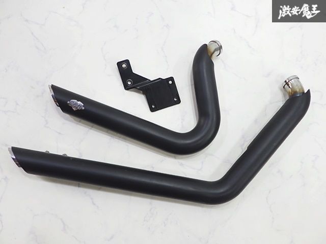 バンス＆ハインズ サイドショット クローム 86-11年？ ソフテイル VANCE＆HINES バンス&ハインズ ShortShots Staggered クローム