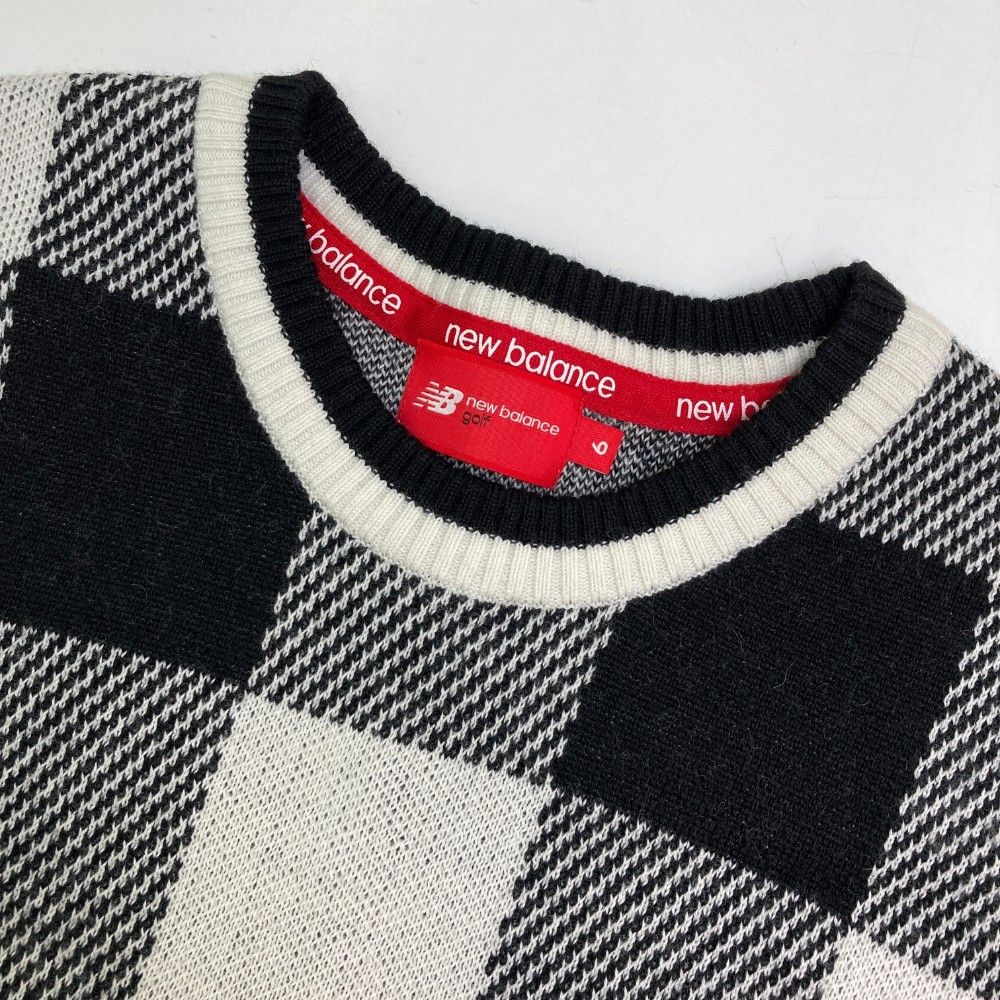 サイズ：6 NEW BALANCE GOLF ニューバランス ウール混 ニットセーター