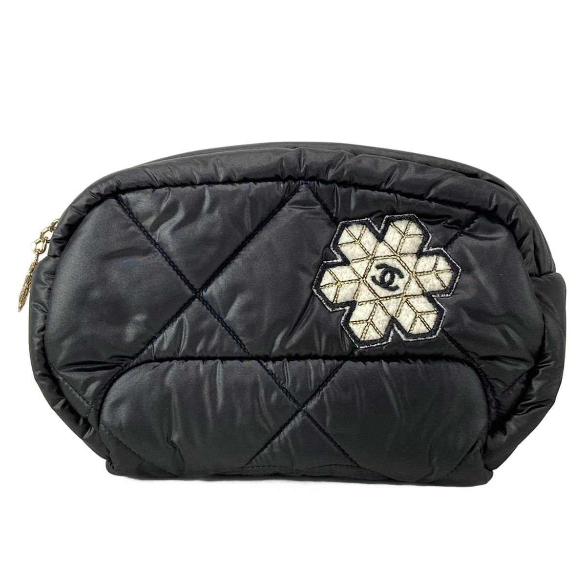 CHANEL シャネル ウエストポーチ ココネージュ AS0425 黒×白 スノークリスタル