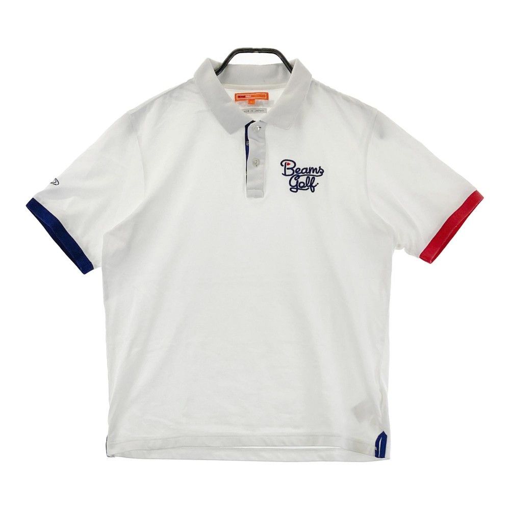 サイズ：L BEAMS GOLF ビームスゴルフ  半袖ポロシャツ  ホワイト系 [240101333354]# ゴルフウェア メンズ ストスト