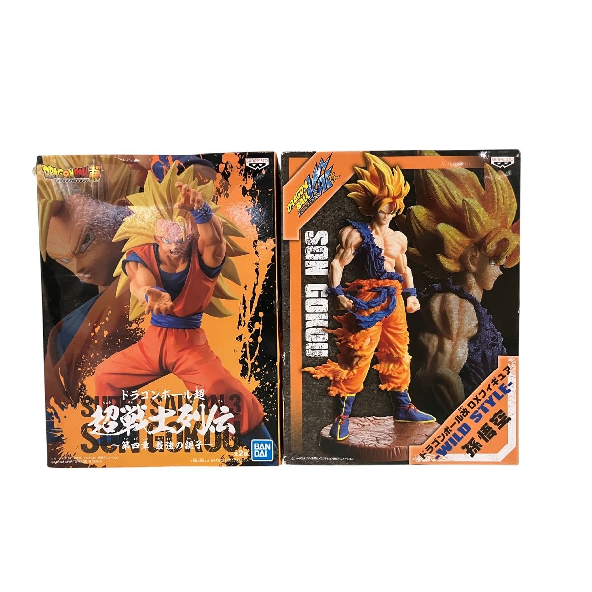 ドラゴンボール バンプレスト 孫悟空 ドラゴンボール改 DX フィギュア -WILD STYLE - 超 超戦士列伝 第四章 最強親子 2点
