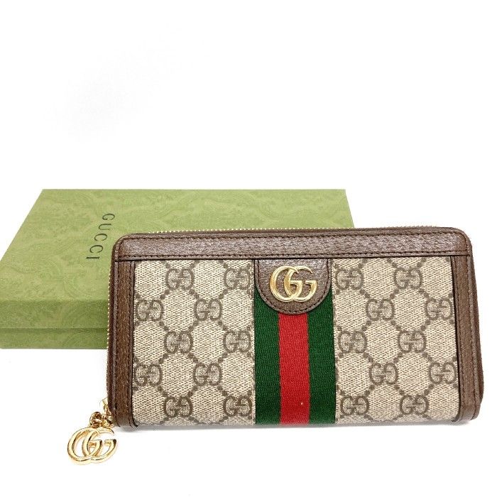 ☆GUCCI グッチ オフィディア GGスプリーム シェリーライン ジップ