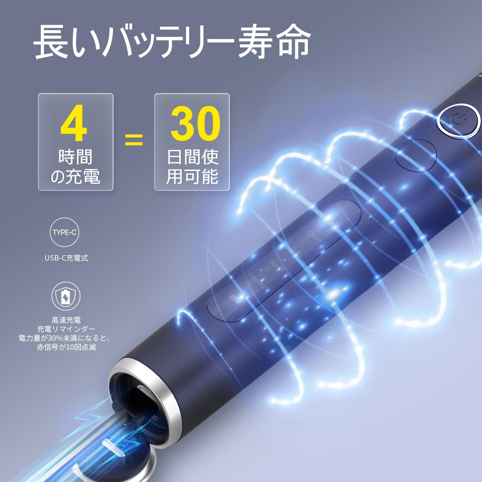 30日間使用 充電式