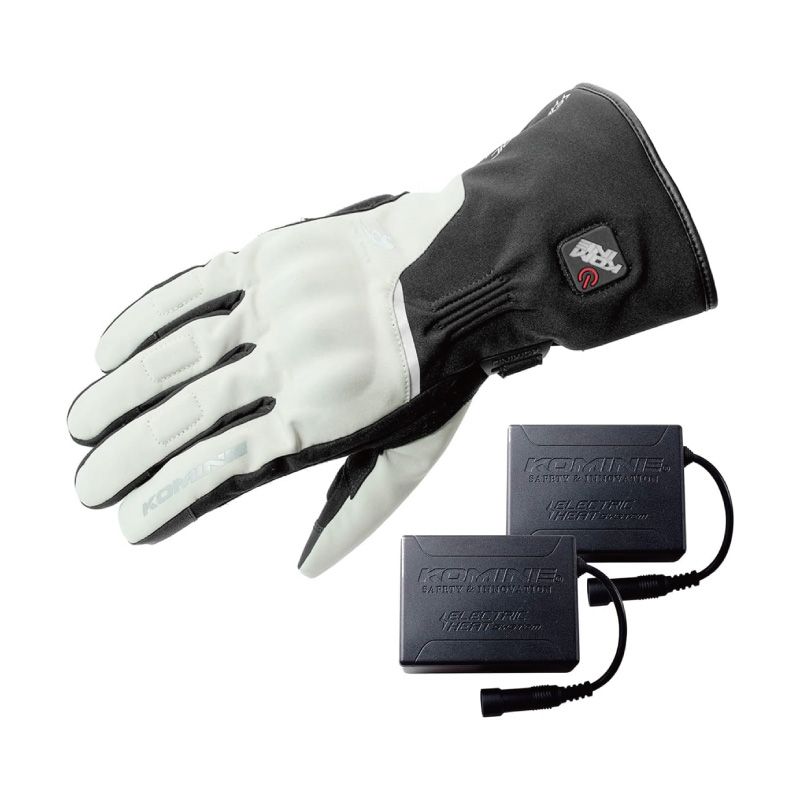 メーカー正規品 KOMINE コミネ 08-2175-L.GY-XL 電熱グローブセット EK-2175 プロテクトヒートグローブ XLサイズ 7.4V対応