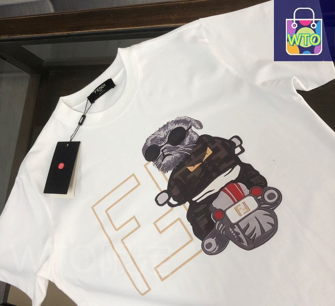 本日限定特価】FENDI 春夏 ロゴプリントTシャツ [本日特価|新品