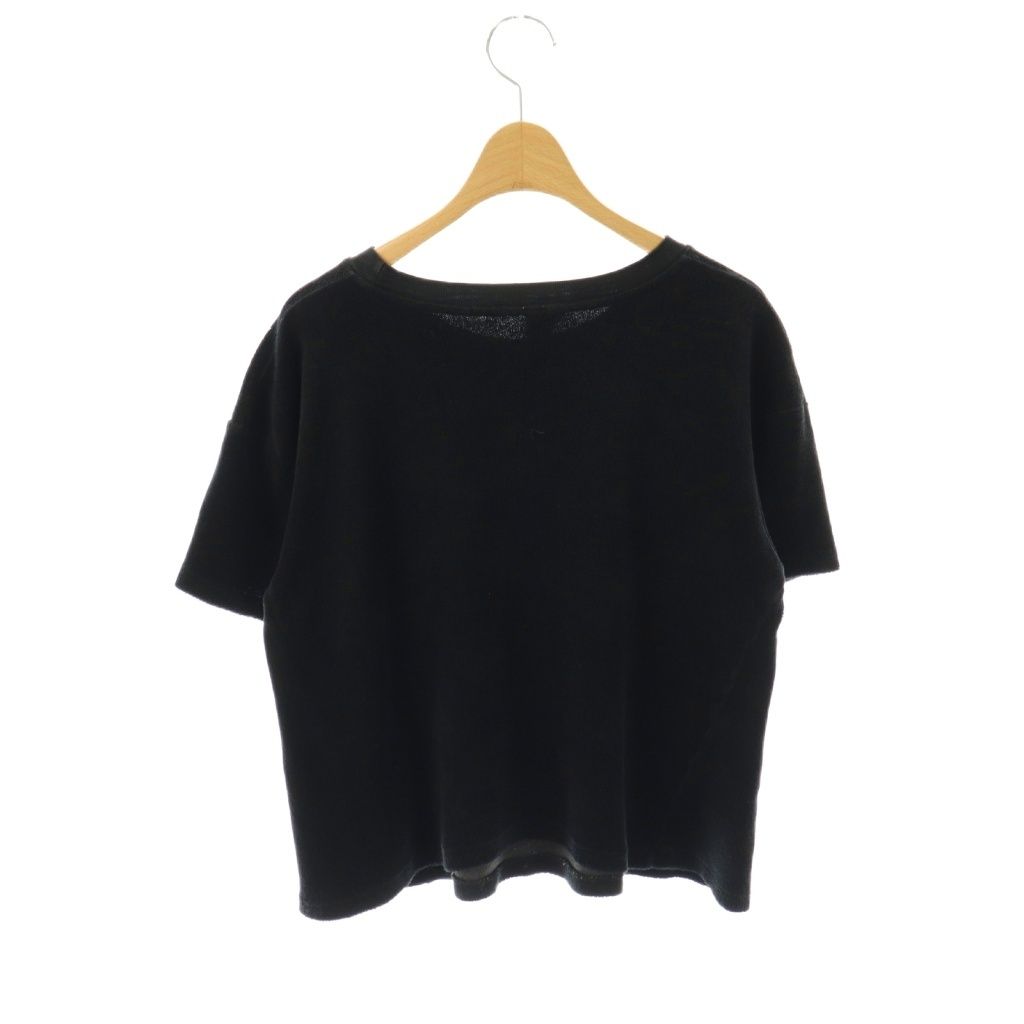 メイドウォーン MADE WORN 24AW LAppartement取り扱い Harley moon Terrycloth Tee Tシャツ カットソー ブラック |DF OS