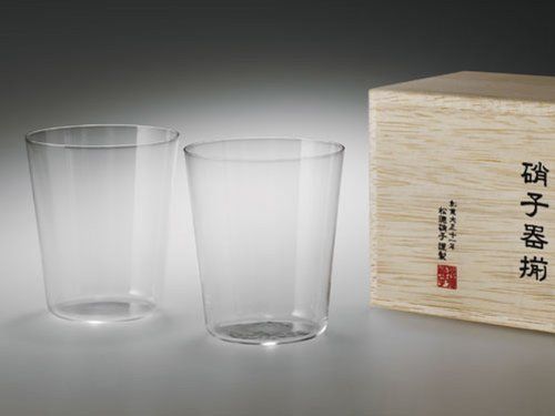 うすはりグラス M 木箱2個セット