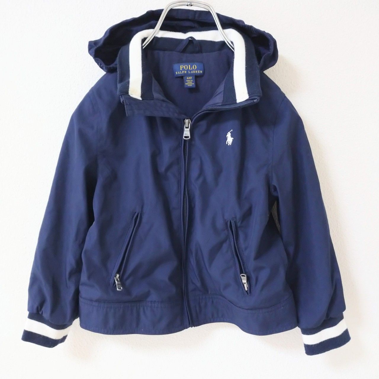 美品 【POLO Ralph Lauren】ポロ ラルフローレン ネイビー 4/4T 