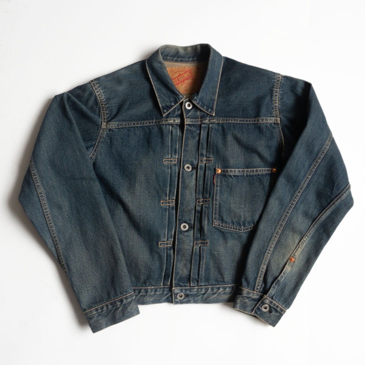 【雰囲気抜群】DENIME 【506 1st type 大戦 デニムジャケット】M ファースト Gジャン オリゾンティ 旧日本製 25100235 雰囲気抜群】DENIME 【506 1st type 大戦 デニムジャケット】M