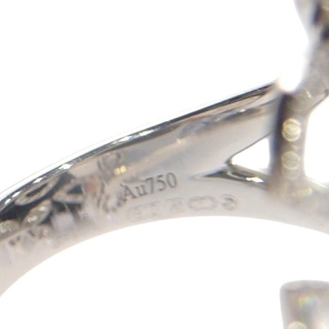 【未使用品】GRAFF グラフ トリプル バタフライ シルエット ダイヤモンド リング RGR790 K18WG ホワイトゴールド 750 7 ...