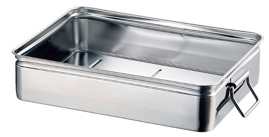 18-8 番重バット 手付 大 80 浅型 22009-1