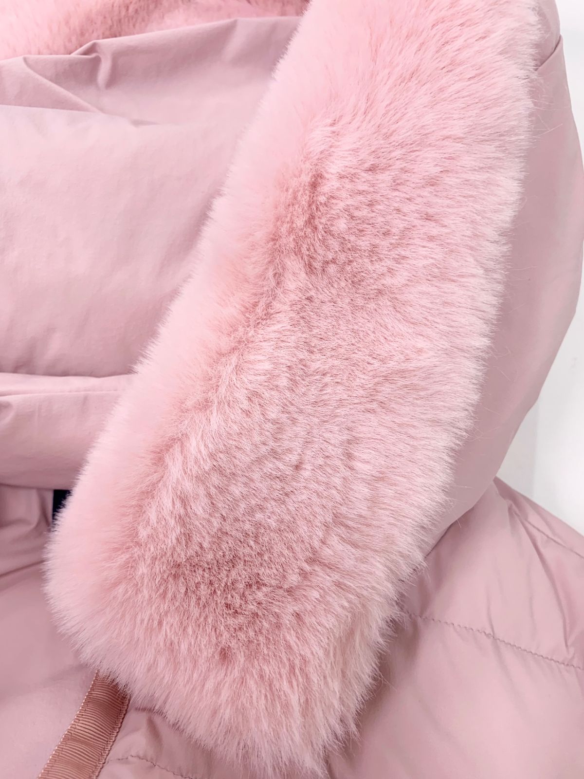 エムズグレイシー フェイクファー付きロングダウンコート 319605 38