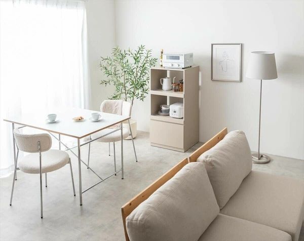 幅55cm 北欧風 レンジ台 レンジボード ラック コンパクト シンプル ナチュラル