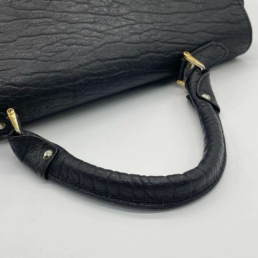 【美品】sealskin アザラシ トップハンドル ハンドバッグ レディース 美品】sealskin アザラシ トップハンドル ハンドバッグ