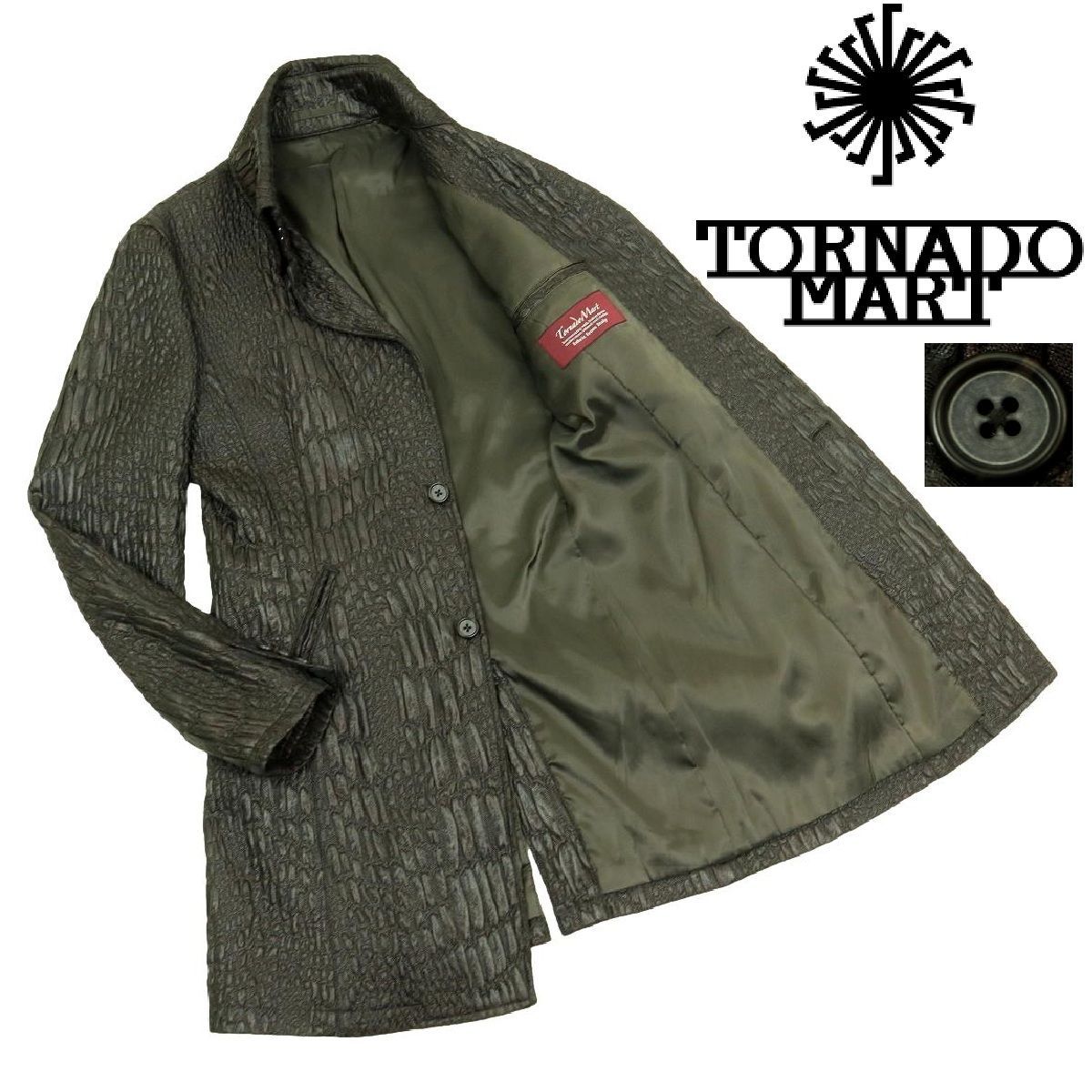 S3539 定価59 000円 TORNADO MART トルネードマート コート パイソン接合ジャガード TJK-5602 サイズM